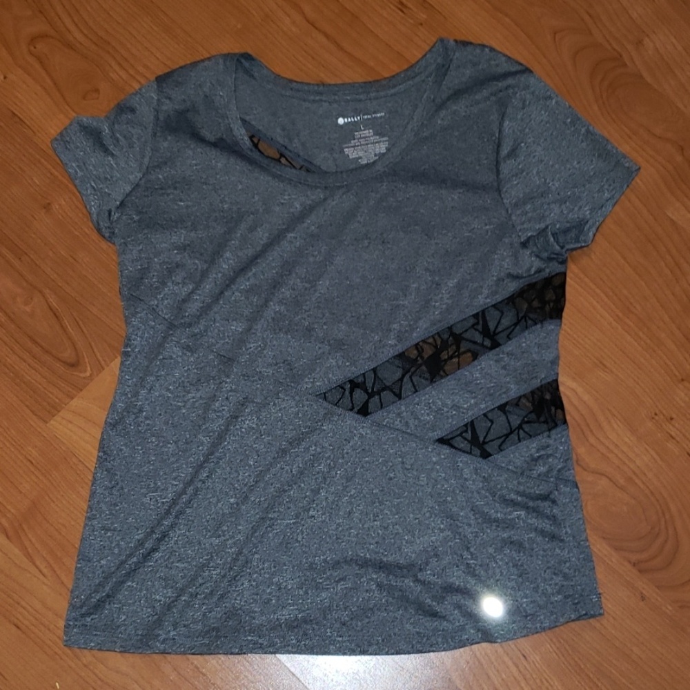 Grey blouse with lace